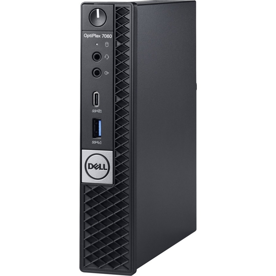 Dell OptiPlex 7000 7060 Desktop Computer - Intel Core i7 (8th Gen) i7 - 8700T 2.40 GHz - 8 GB DDR4 SDRAM - 256GB SSD - Windows 10 Pro 64 - bit (English/French/Spanish) - Micro PC - 3 Year ProSupport