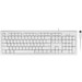 Macally White 104 Key Full Size USB Keyboard for Mac - Cable Connectivity - USB Interface - 104 Key - Computer - Windows, Mac OS - White