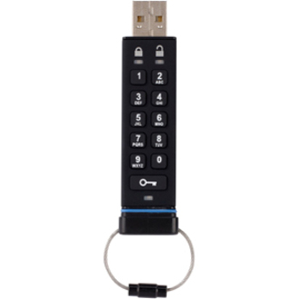 iStorage datAshur 16 GB Secure Flash Drive | Password protected | Dust & Water Resistant | Portable | Hardware Encryption | USB 2.0 | IS-FL-DA-256-16