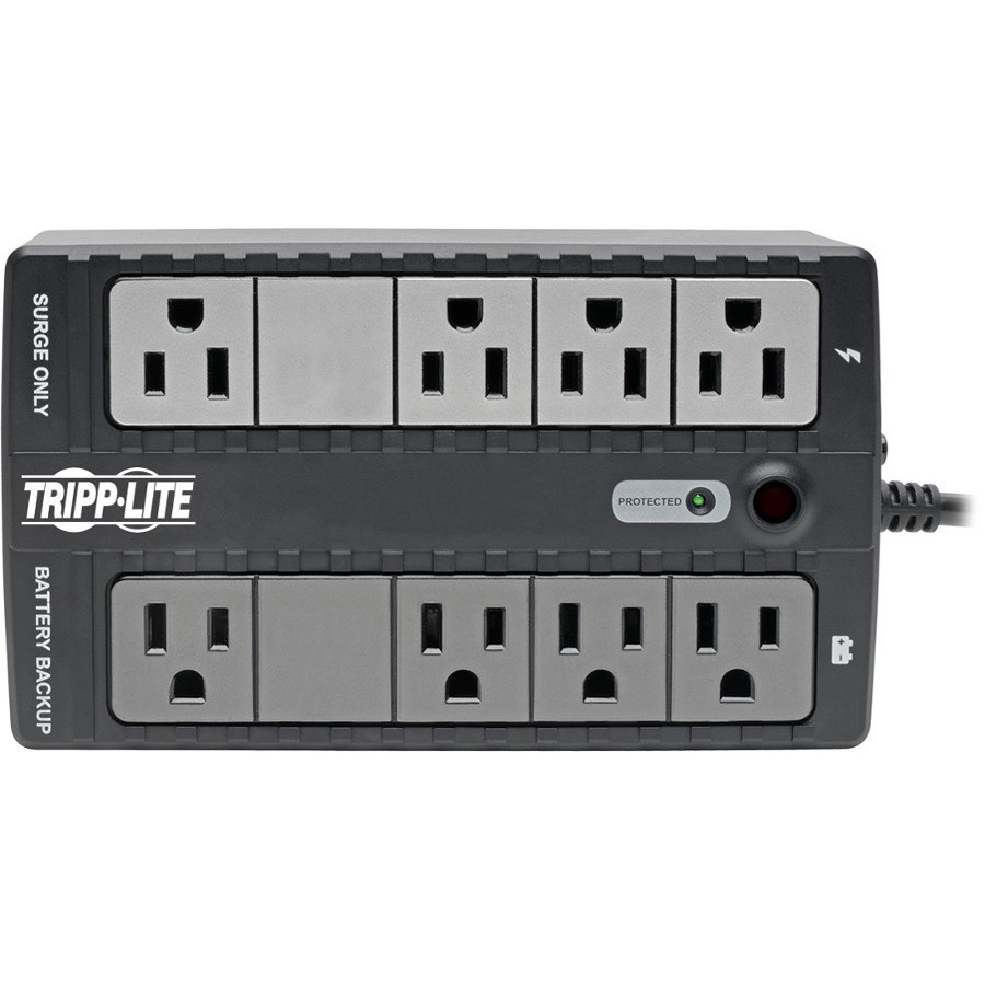 Tripp Lite by Eaton UPS 120V 500VA 260W Standby UPS 8 Outlets (NEMA 5-15R) 5-15P Plug 5 ft. (1.52 m) Cord Desktop/Wall Mount