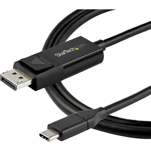 StarTech.com 6ft (2m) USB C to DisplayPort Cable 8K 60Hz/4K - Reversible DP to USB-C or USB-C to DP Video Adapter Cable HBR3/HDR/DSC - Reversible USB to DisplayPort 1.4 cable (