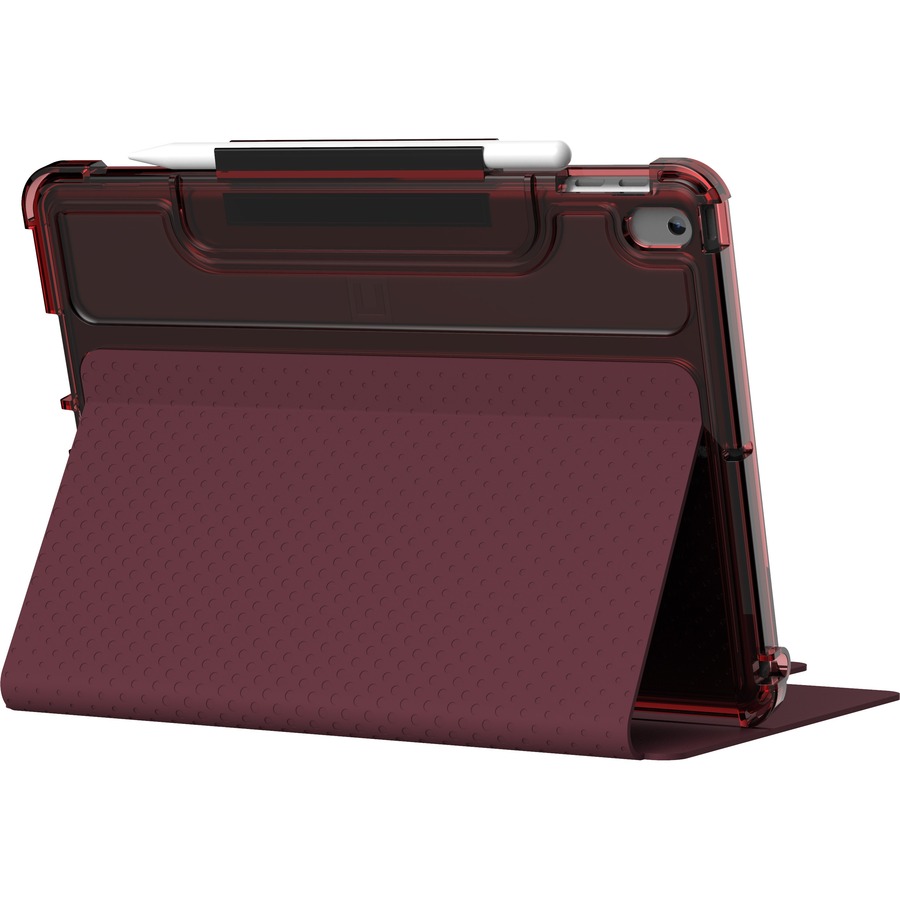 Urban Armor Gear Lucent Carrying Case (Folio) for 10.2" Apple iPad (8th Generation) Tablet, Stylus - Aubergine, Dusty Rose