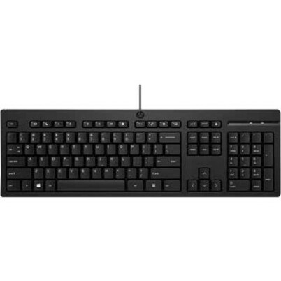 HP 125 Wired Keyboard - Cable Connectivity - USB Interface - Windows