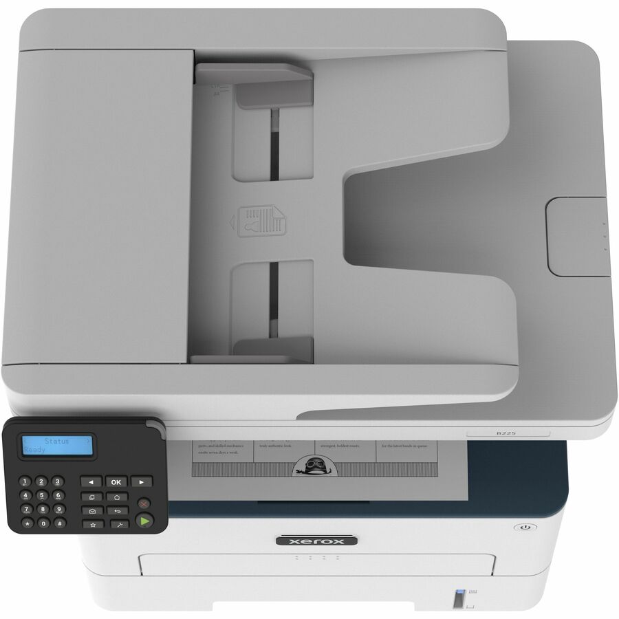 Xerox B225 Multifunction Printer, Print/Copy/Scan, Up To 36 ppm, Letter/Legal, USB/Ethernet And Wireless, 250-Sheet Tray, Automatic 2-Sided Printing, 110V