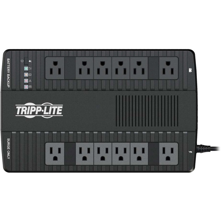 Tripp Lite by Eaton UPS 1050VA 540W 120V Line-Interactive UPS - 12 NEMA 5-15R Outlets Double-Boost AVR USB Desktop/Wall-Mount