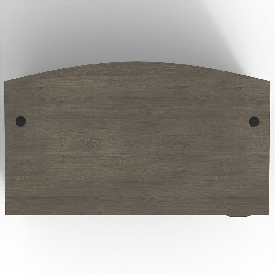 Lorell Prominence 2.0 Bowfront Left-Pedestal Desk