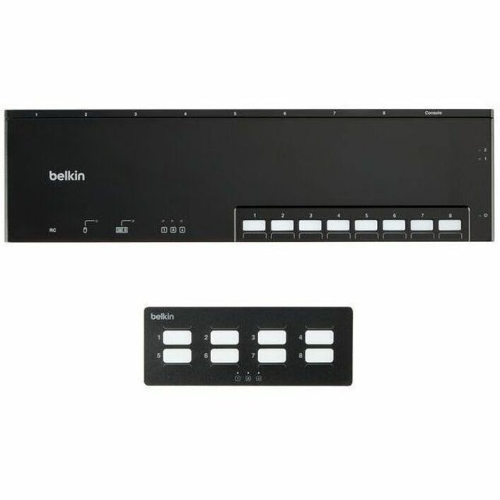 Belkin 8-Port Dual Head Base Modular Secure KVM Switch PP4.0 W/Remote
