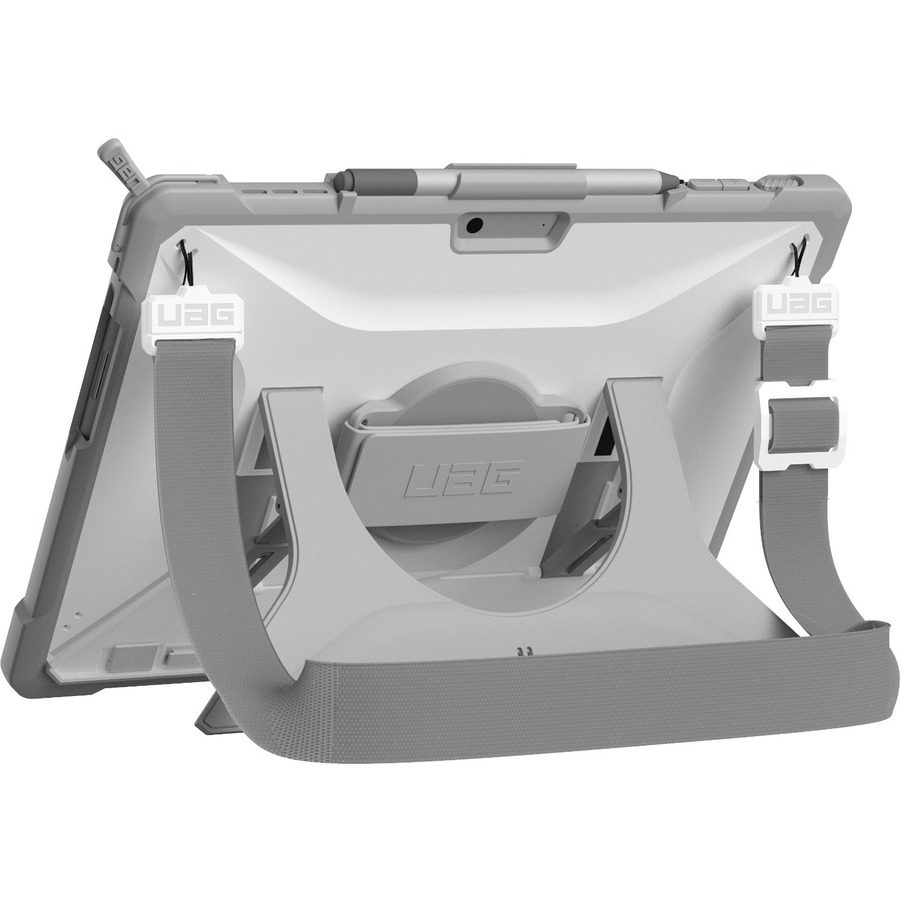 UAG Plasma Healthcare white and grey case for Microsoft Surface Pro 11, 10, and 9 — top view