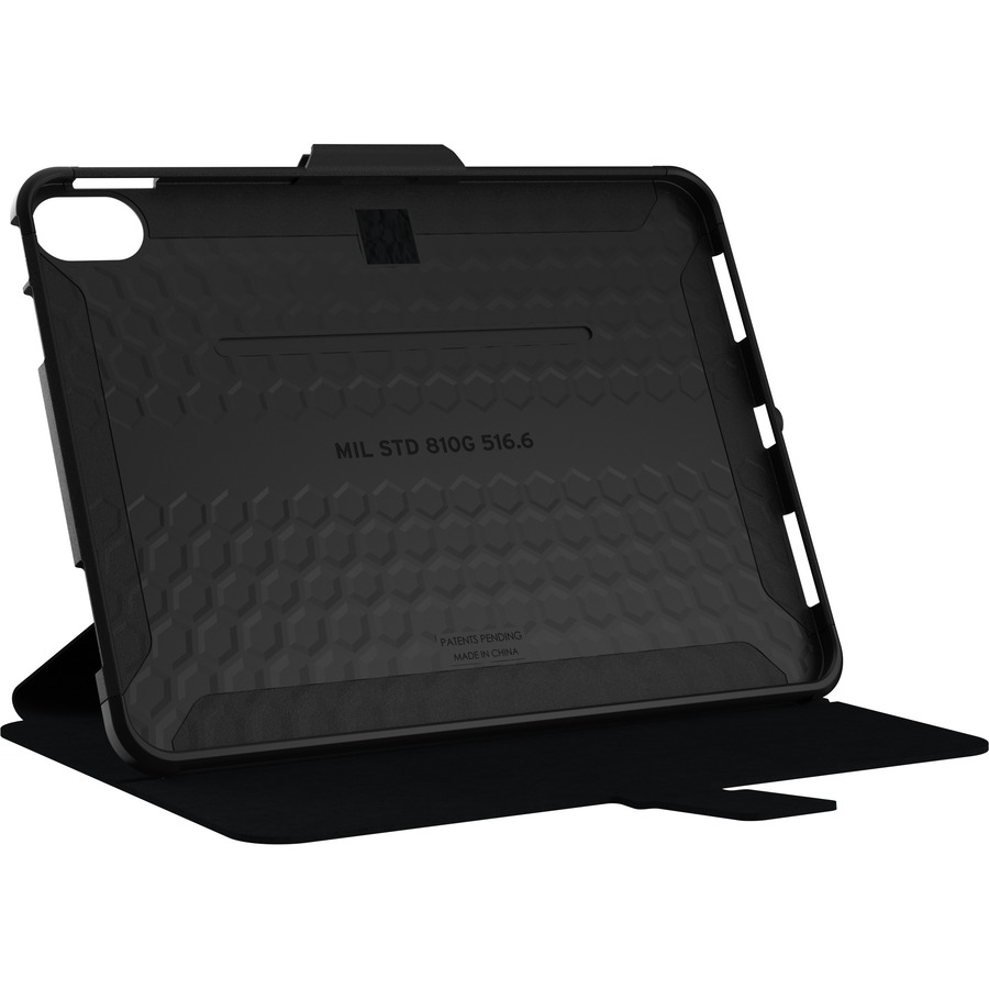 Urban Armor Gear Scout Carrying Case (Folio) for 10.9" Apple iPad (2022) Tablet, Apple Pencil, Stylus - Black