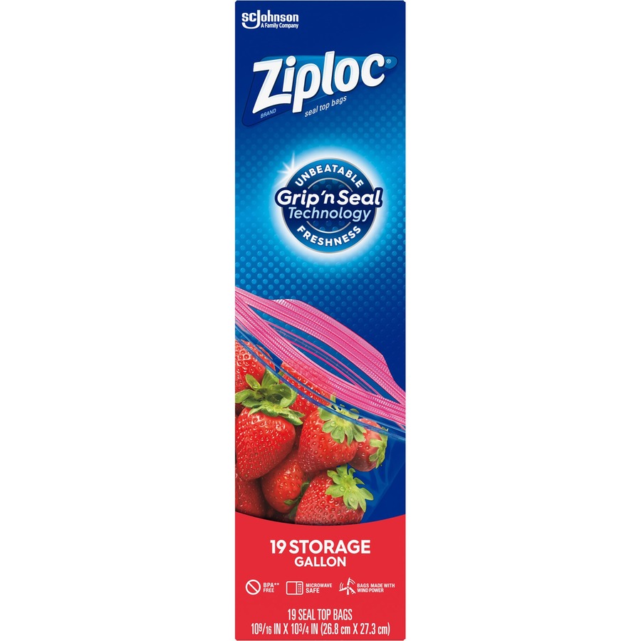 Ziploc® Gallon Storage Bags with Stay Open Design, 19 ct - Ralphs