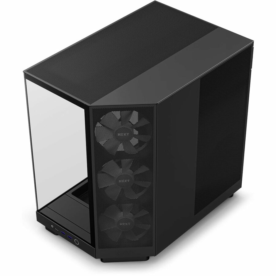 NZXT H9 Flow Dual-Chamber Tempered Glass ATX Mid-Tower Gaming PC Case