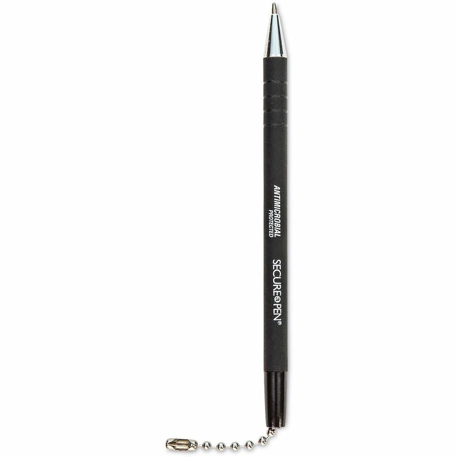ControlTek Secure-A-Pen Replacement Pens - 1 mm Medium Pen Point - Black Ink - Writing - 1 Each