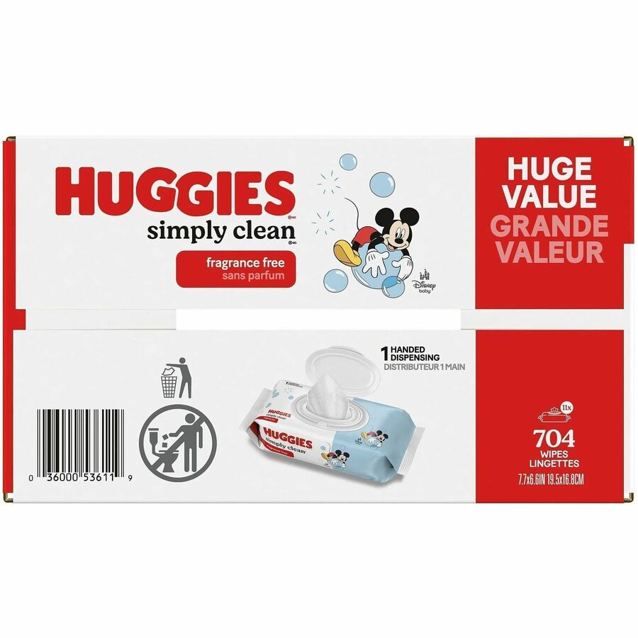 Huggies SimplyClean Frag-Free Wipes - White - 64 / Pack
