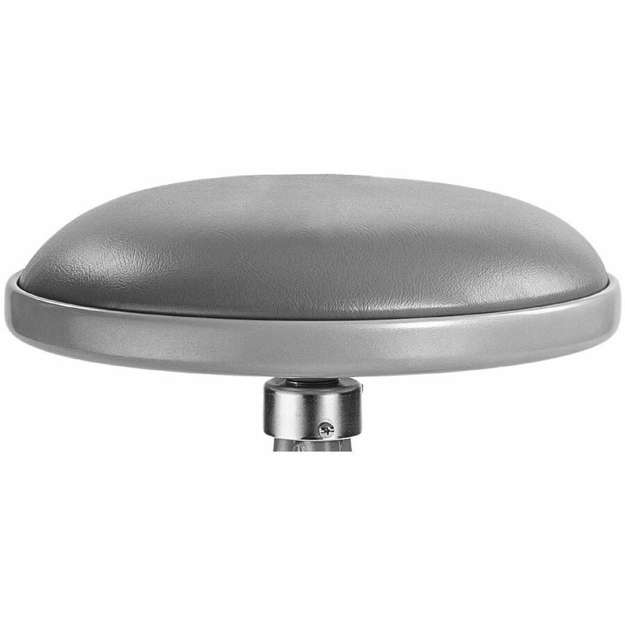 National Public Seating 6500 Series Heavy-Duty Swivel Stools - Gray Seat Color - Vinyl Seat Material - Gray Frame Color - Steel Frame Material - Four-legged Base - Gray - Metal - 1 Each