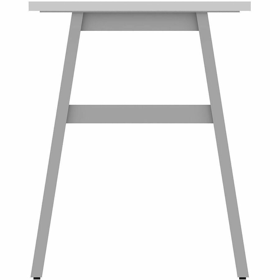 Lorell Table Base - Powder Coated A-shaped, Silver Base - 28.50" Height x 71.60" Width x 23.20" Depth - Metal Base Material - 1 Each
