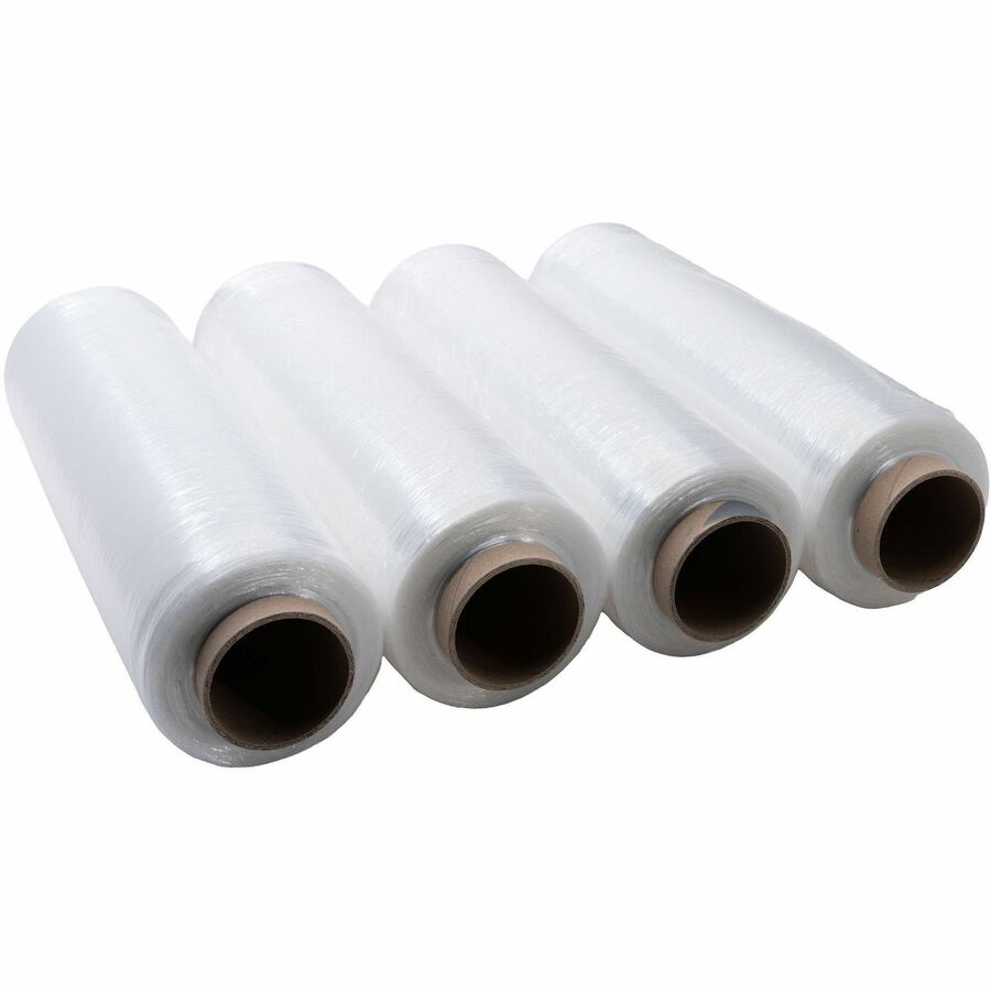 Lindenmeyr Cast Pre-Stretch Hand Film - 18" Width x 1476 ft Length - Puncture Resistant - Clear - 4 / Carton - Kennedy Office