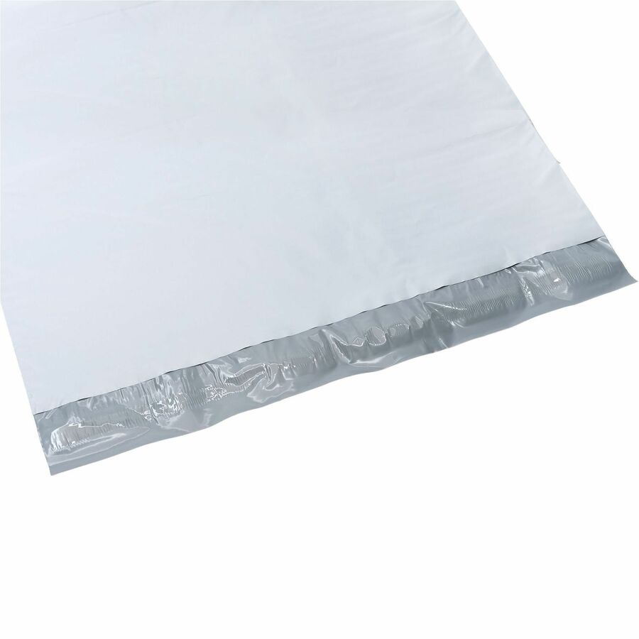 Lindenmeyr Explorer Poly Self-Seal Mailers - Mailing/Shipping - #7 - 14 1/2" Width x 19" Length - Self-sealing - White - Polyethylene - 250 / Carton - Kennedy Office