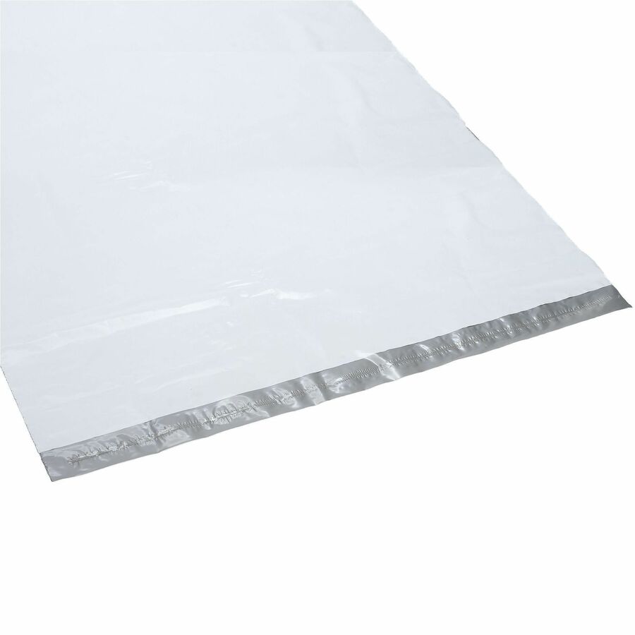 Lindenmeyr Explorer Poly Self-Seal Mailers - Mailing/Shipping - #9 - 24" Width x 24" Length - Self-sealing - White - Polyethylene - 125 / Carton - Kennedy Office