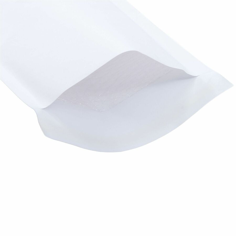 Lindenmeyr Explorer Self-Seal Paper Bubble Mailers - Bubble/Shipping - #1 - 7 1/4" Width x 12" Length - Self-sealing - White - Paper - 100 / Carton - Kennedy Office