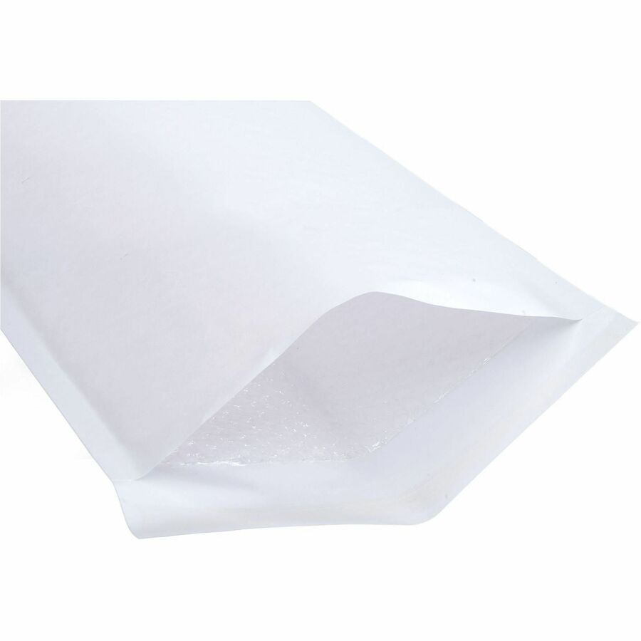 Lindenmeyr Explorer Self-Seal Paper Bubble Mailers - Bubble/Shipping - #2 - 8 1/2" Width x 12" Length - Self-sealing - White - Paper - 100 / Carton - Kennedy Office