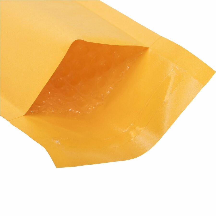 Lindenmeyr Explorer Kraft Self-Seal Bubble Mailers - Bubble/Shipping - #000 - 4" Width x 8" Length - Self-sealing - Kraft - Kraft - 500 / Carton - Kennedy Office