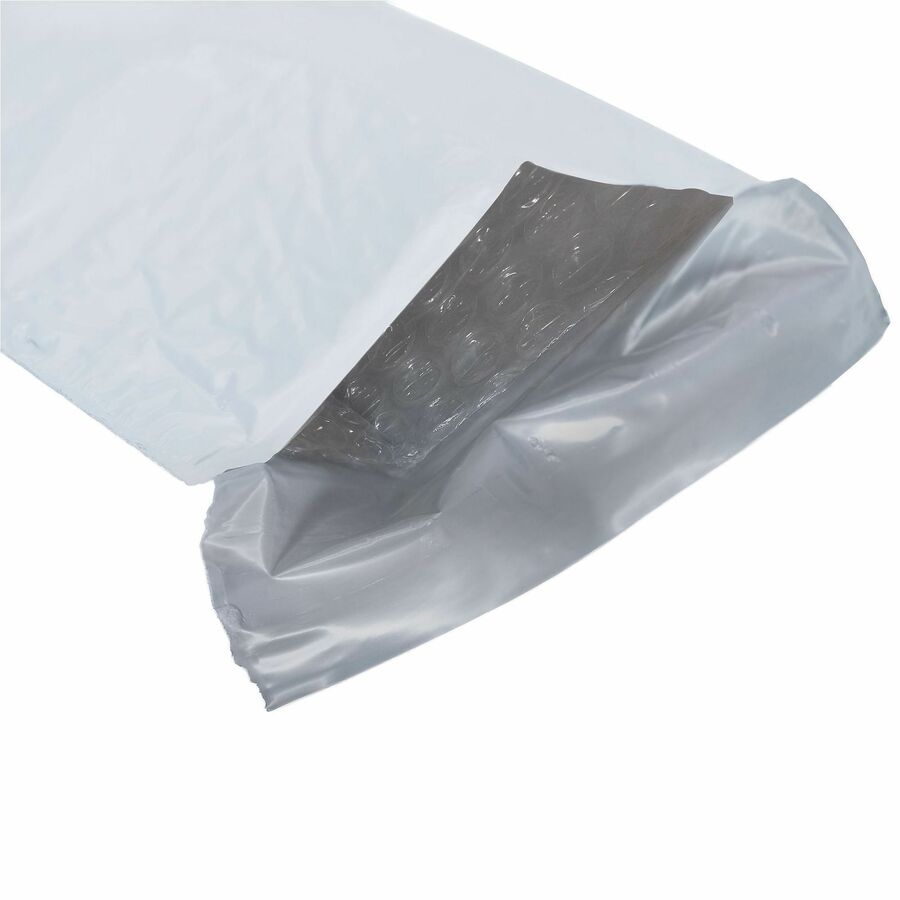 Lindenmeyr Explorer Poly Self-Seal Bubble Mailers - Bubble/Shipping - #00 - 5" Width x 10" Length - Self-sealing - White - Polyethylene - 250 / Carton - Kennedy Office