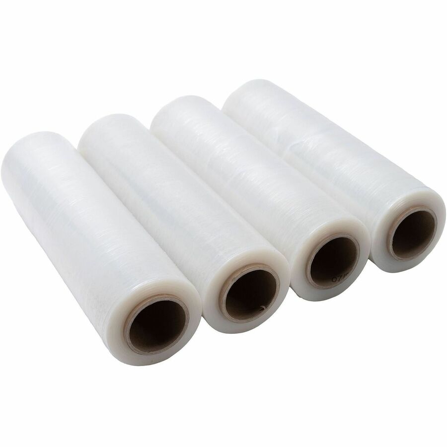 Lindenmeyr Explorer Blown Hand Stretch Film - 18" Width x 1500 ft Length - Puncture Resistant - Clear - 4 / Carton - Kennedy Office