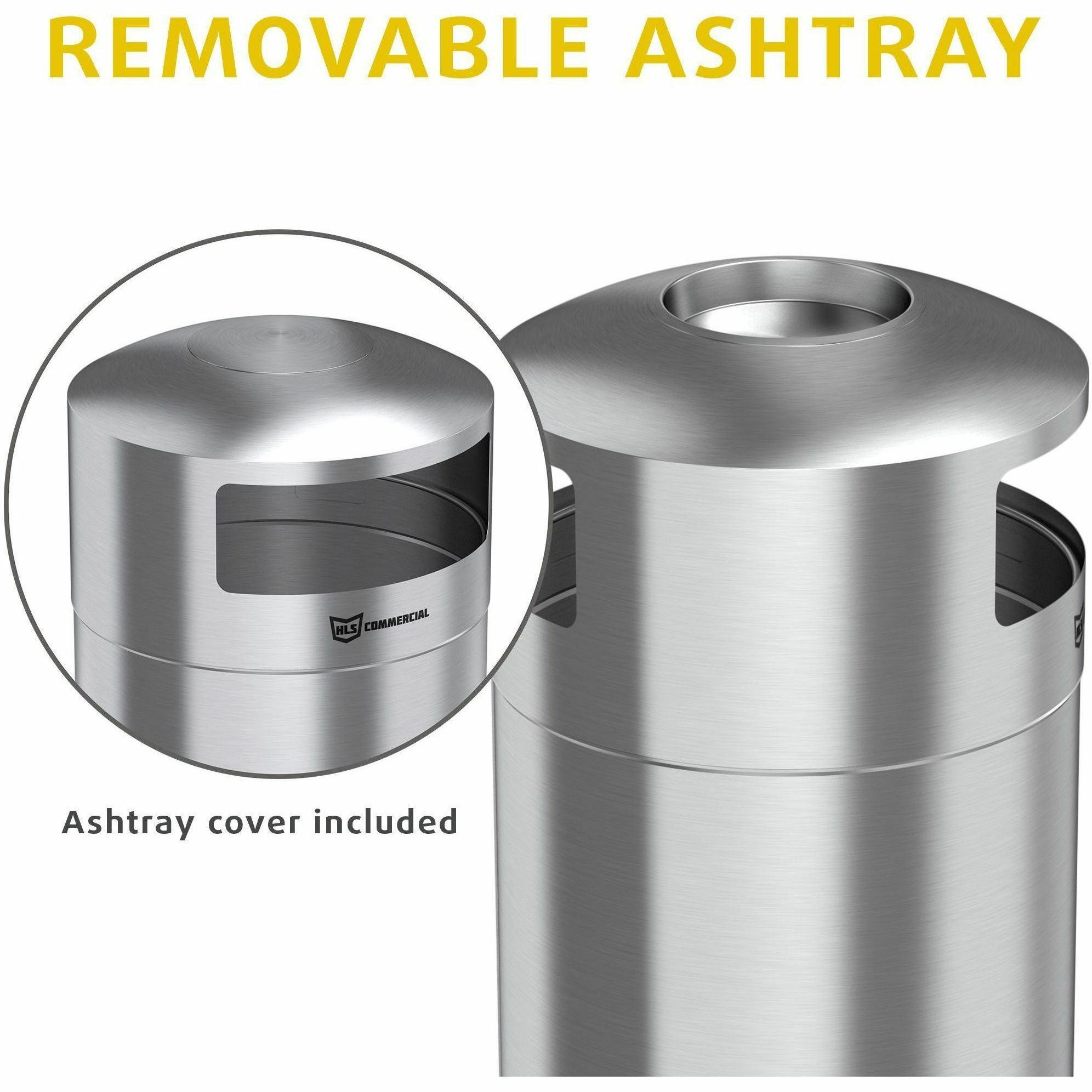 HLS Commercial 50Gallon Dual SideEntry Trash Can Office Express