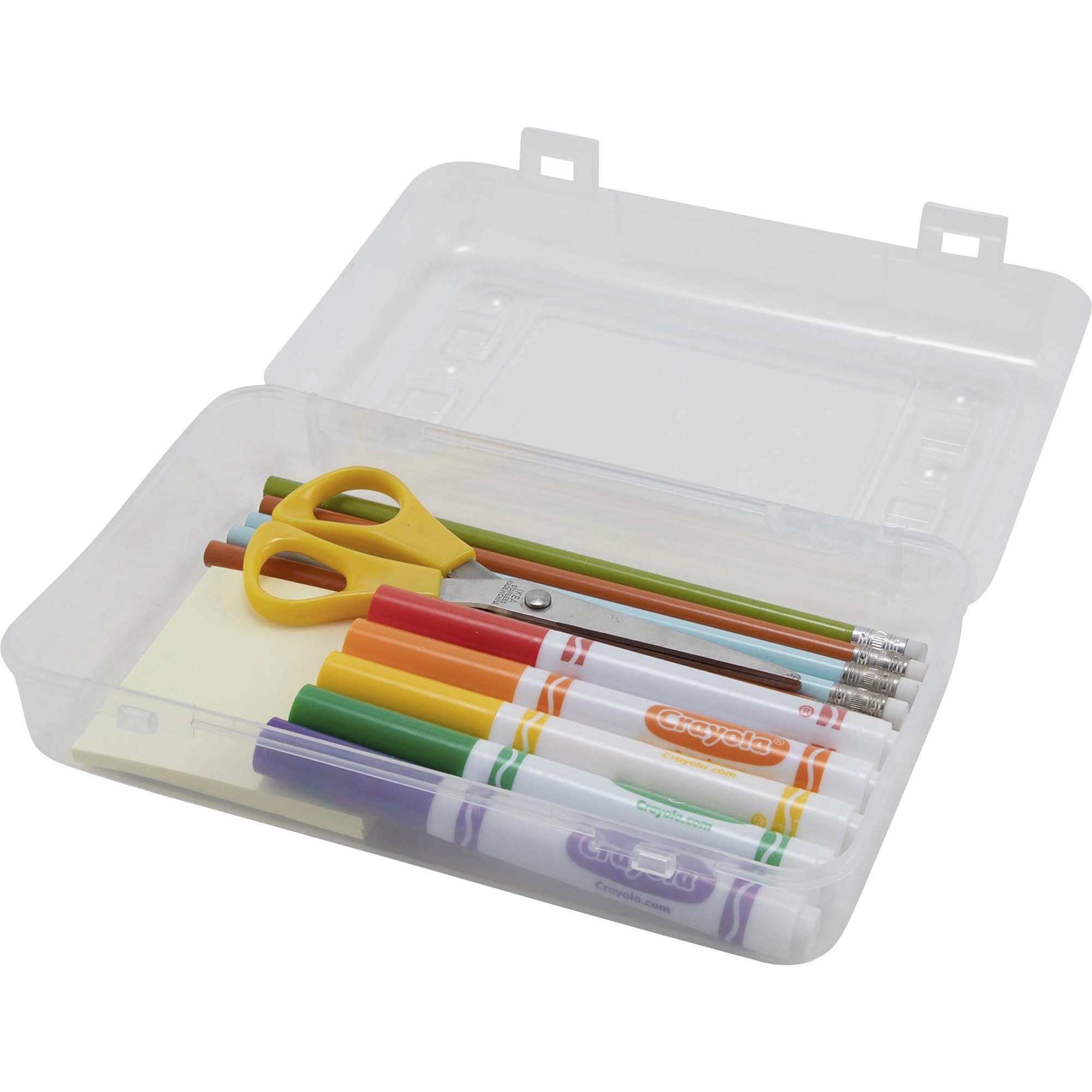 Staples Pencil Box Translucent Clear