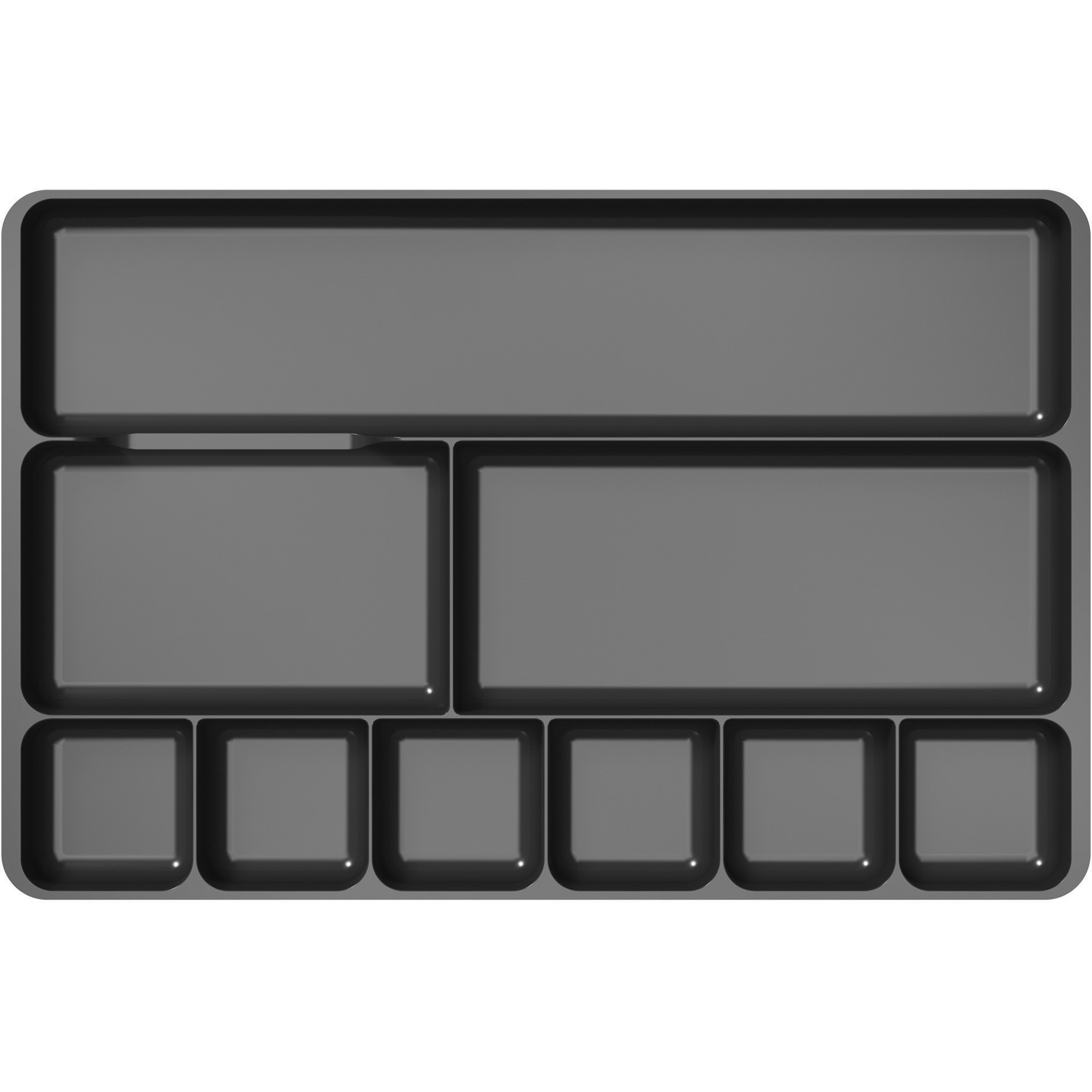 Rubbermaid Hanging Desk Drawer Organizer, Black