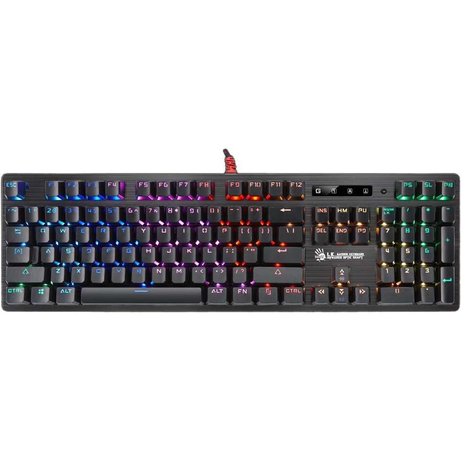 BLOODY LIGHT STRIKE OPTICAL KEYBOARD — top view