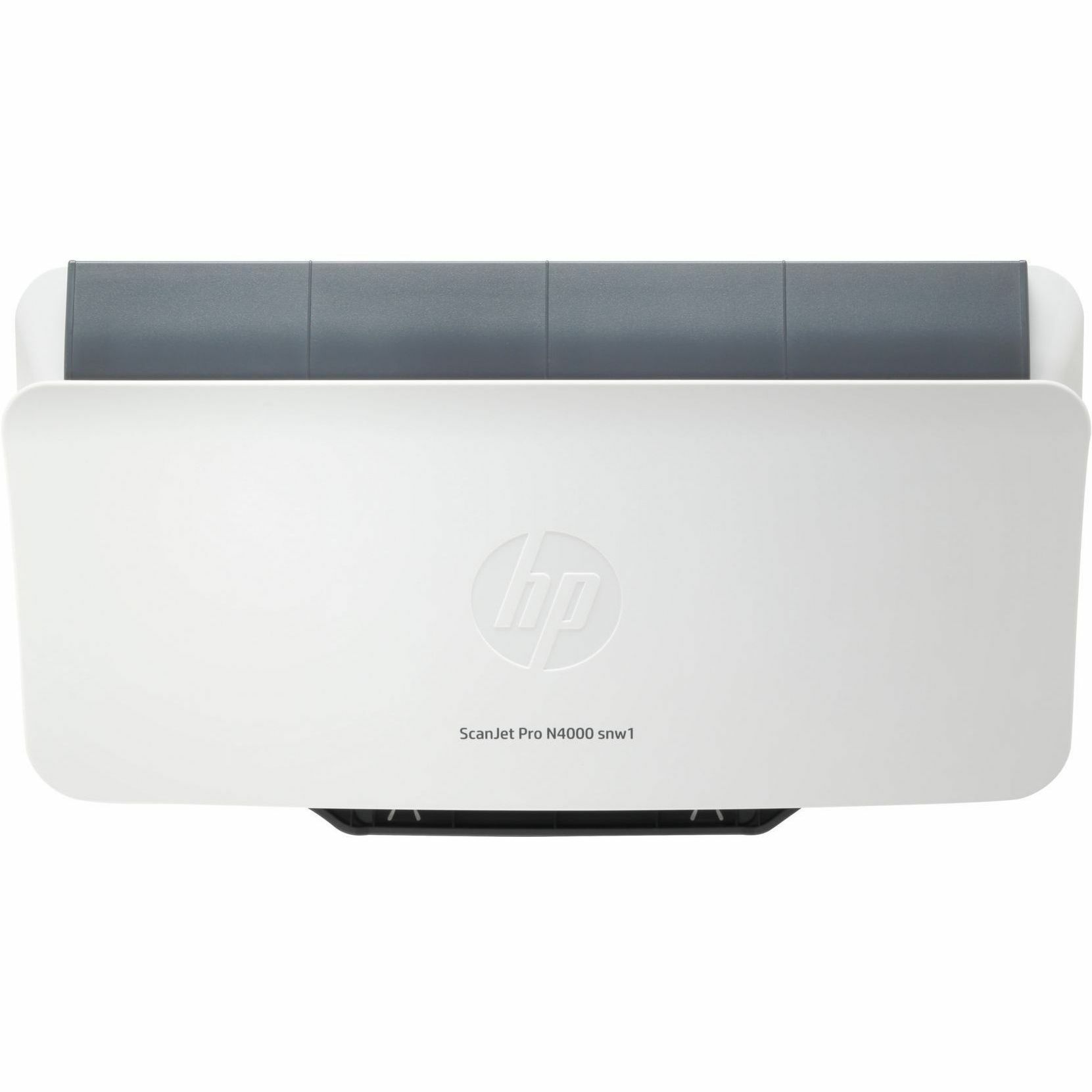 HP ScanJet Pro N4000 snw1 sheetfed document scanner with 50-sheet ADF and duplex scanning — top view