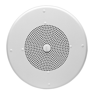 VALCOM V-1020C 8 in. amplified one-way ceiling speaker for commercial voice and music reproduction — top view