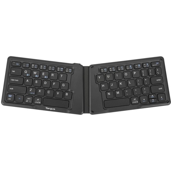 Targus AKF003US - Foldable Ergonomic Keyboard w/Antimicrobial DefenseGuard (Black)