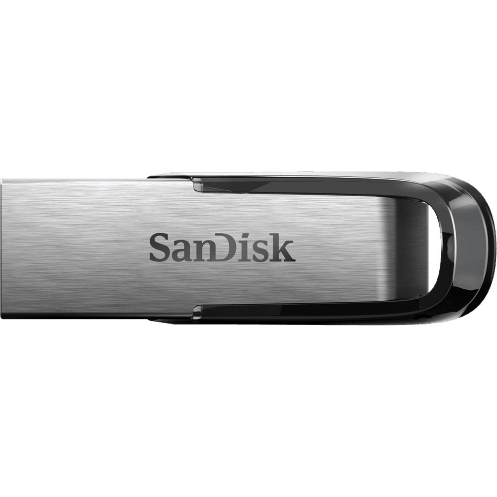 Western Digital WD Ultra Flair 32 GB USB 3.0 Type A flash drive in black — top view