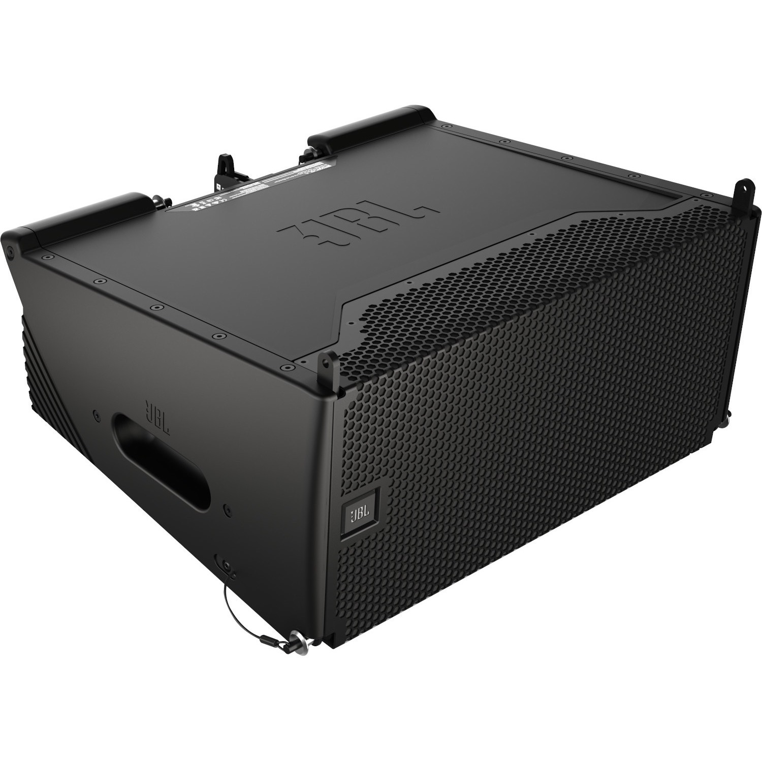 JBL powered dual 6.5-inch 2-way line array speaker with 120-degree coverage — top view
