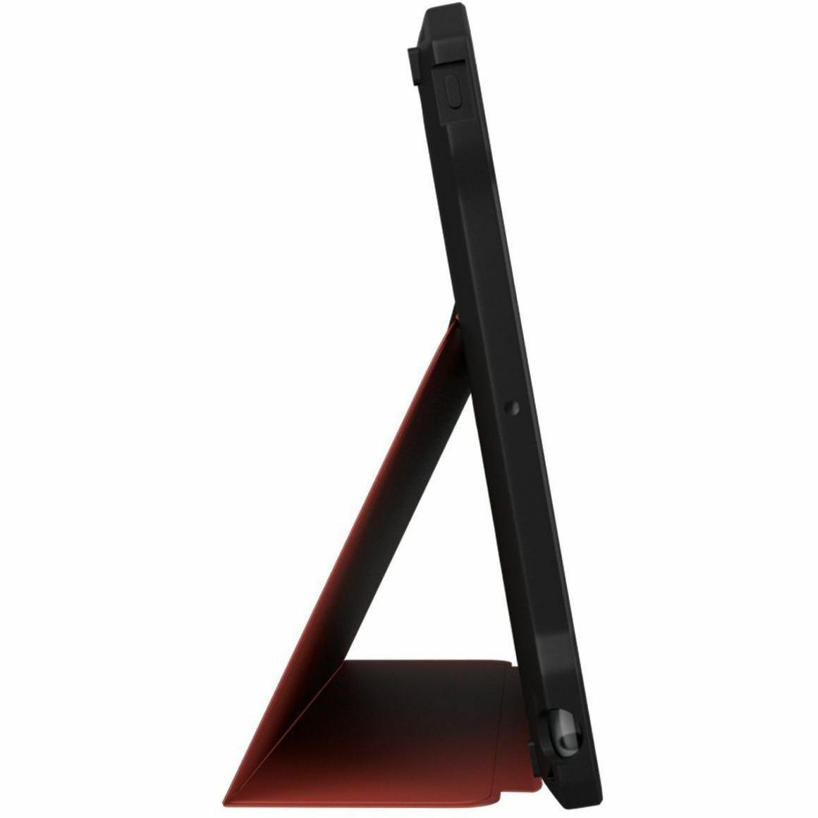 Red wipeable folio case for iPad 9 10.2 in by MAX CASES — top view