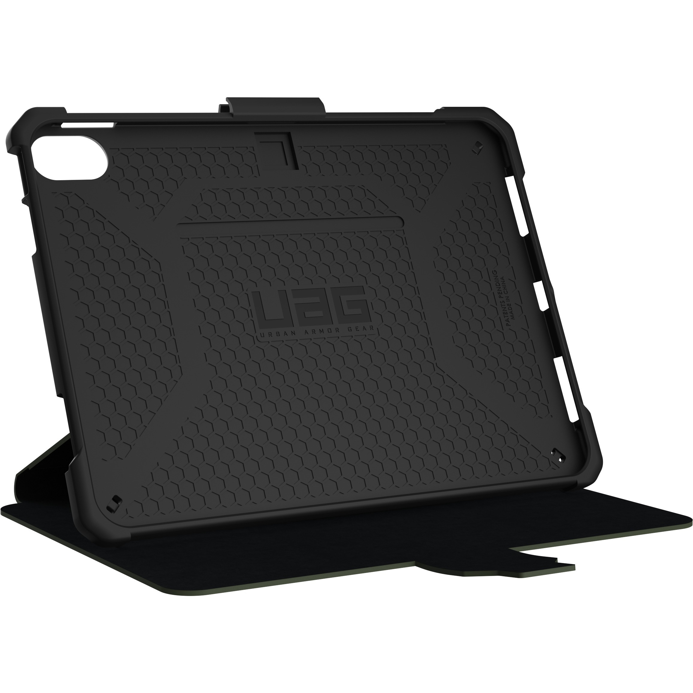 UAG Metropolis SE olive case for Apple iPad 11 A16 and iPad 10.9 10th Gen — top view