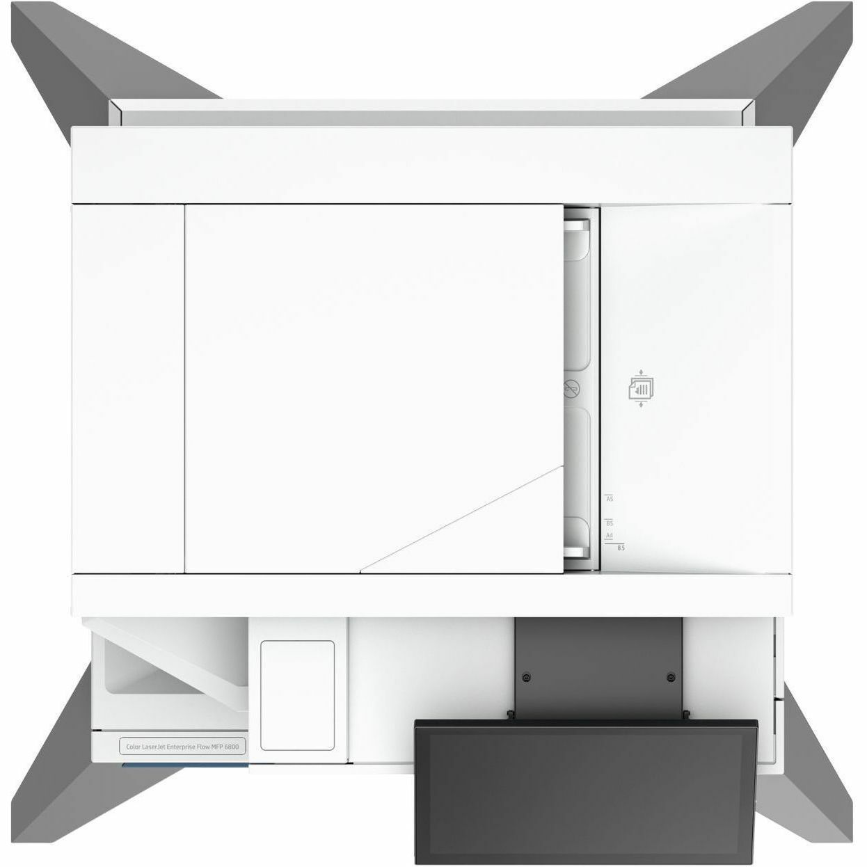 HP PRINTER COLOR MFP FLOW LASERJET ENTERPRISE 6800ZFSW (TAA) — top view