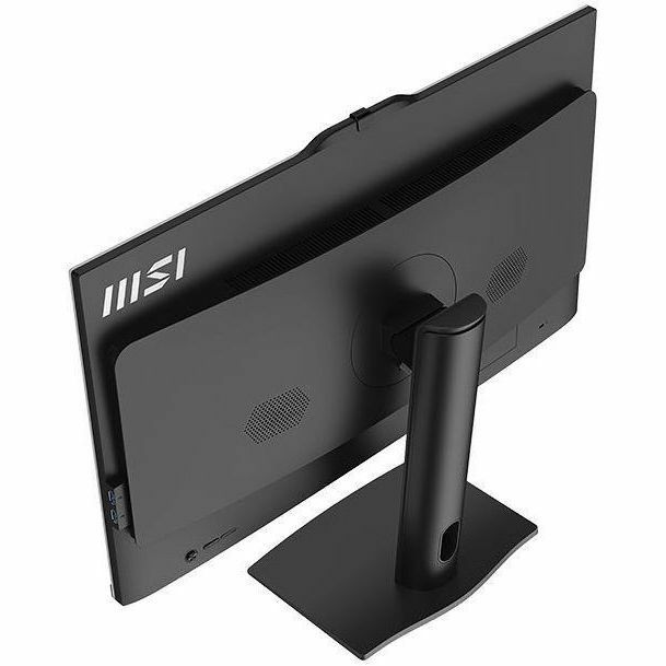 MSI PRO AP272P 27-inch all-in-one desktop with Intel Core i7, black chassis — top view