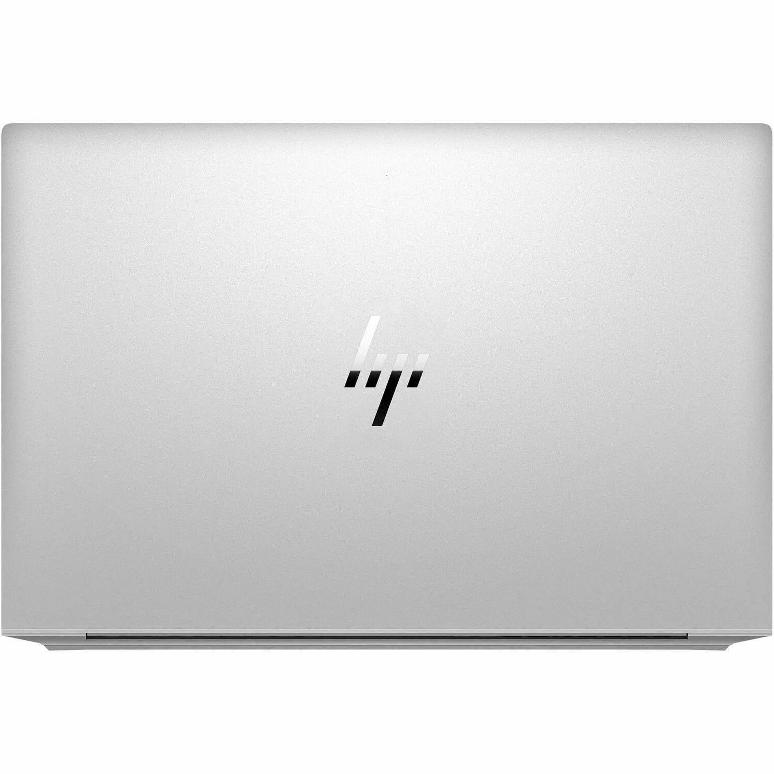 Refurbished HP EliteBook 840 G8 business laptop with 14-inch Full HD display, Core i7, 32 GB RAM, and 1 TB SSD — top view