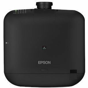 Epson ProAV EBPQ2010B black 10,000 lumen 4K laser projector for ProAV installations — top view
