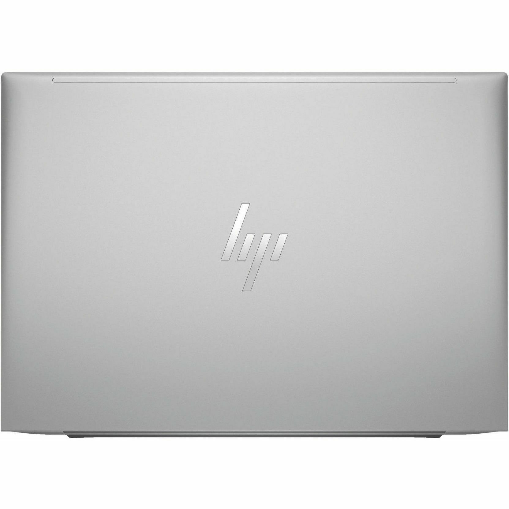 HP ZBook Firefly 14 G11 mobile workstation in Nouvelle Silver with 14-inch WUXGA display — top view