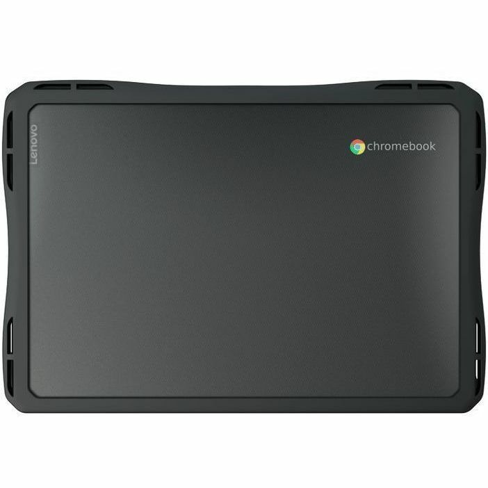 UZBL rugged hard shell case for Lenovo 100e and 100w Gen 4 with clear polycarbonate shell and reinforced TPU edges — top view
