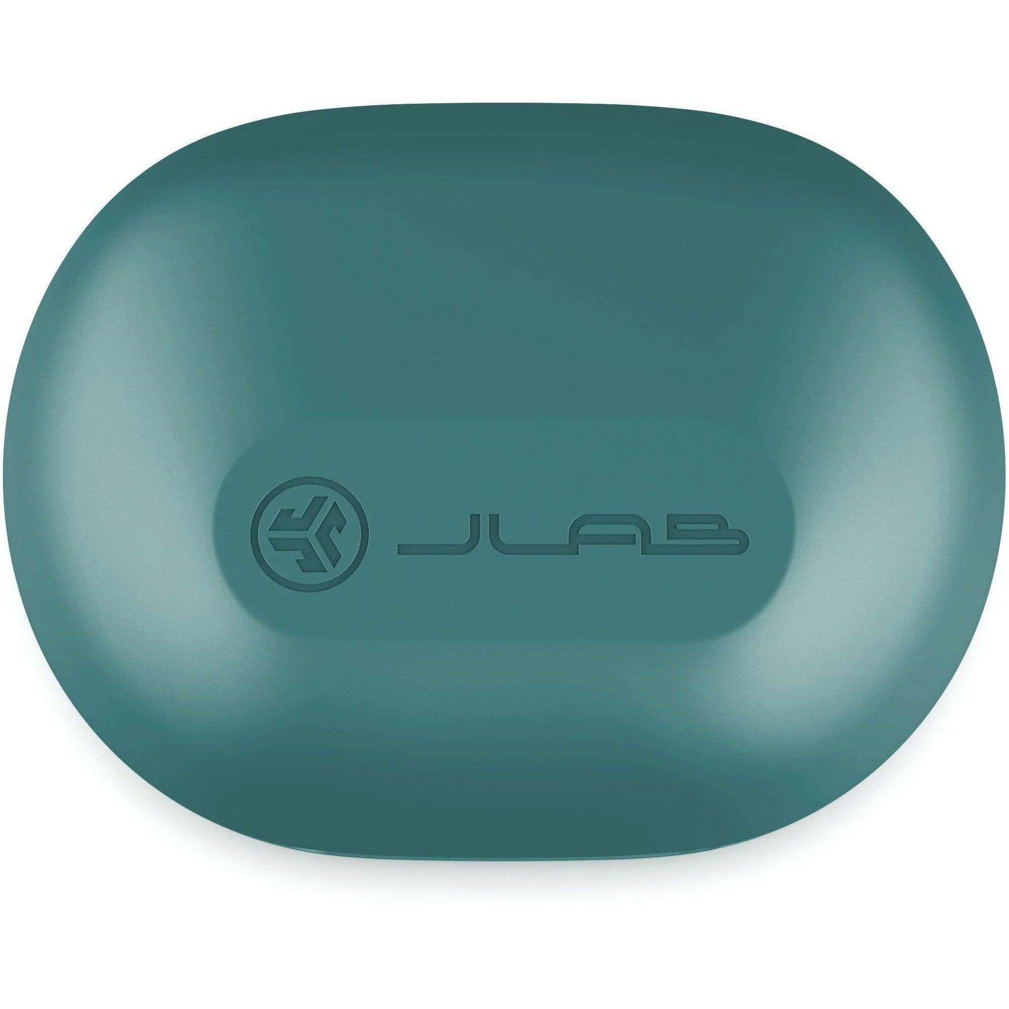 JLab JBuds Sport ANC 4 wireless teal earbuds for sport listening with active noise cancellation — top view