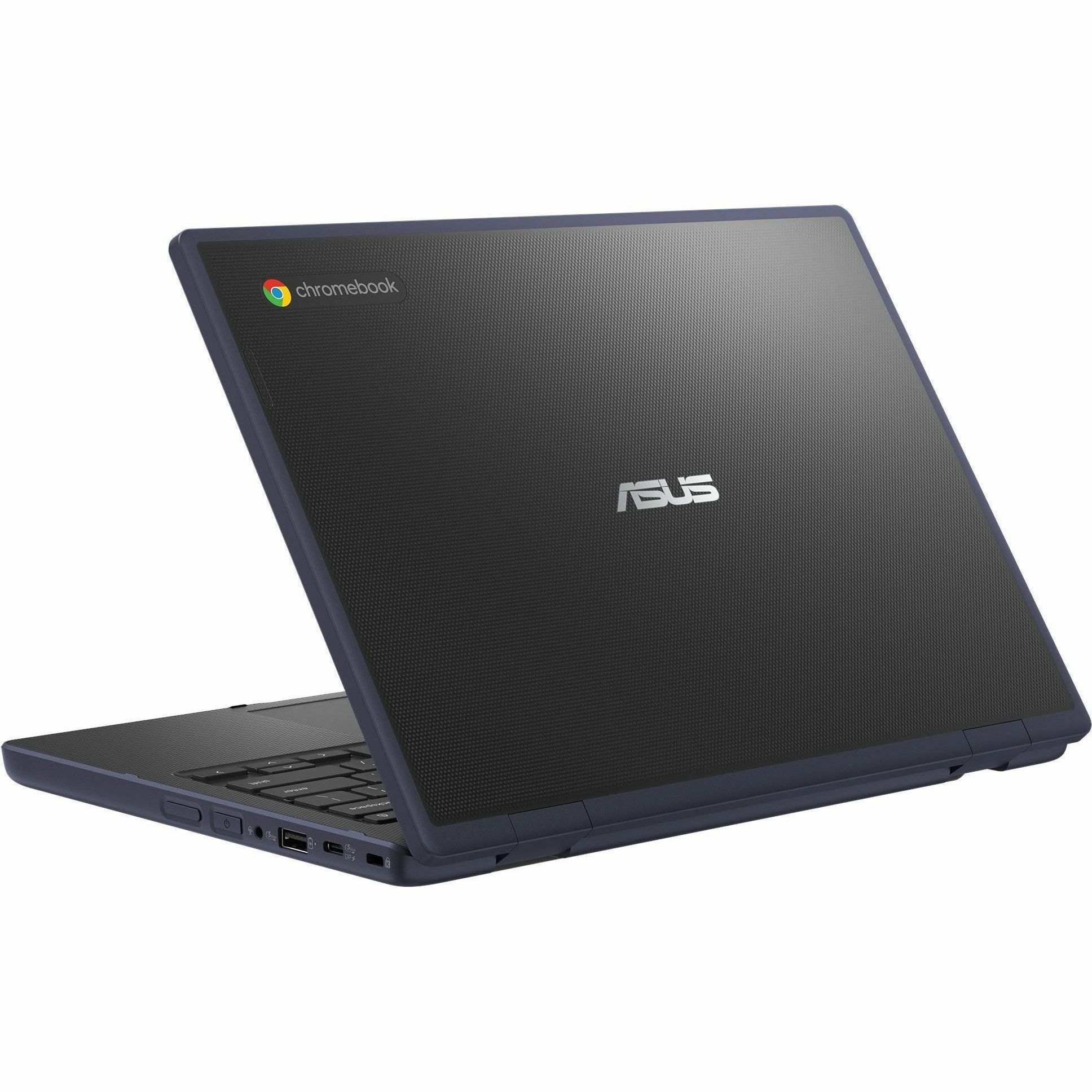 ASUS Chromebook CR1204CTA-YZ84 in grey with 12.2-inch WUXGA display, Intel N150, 8 GB memory, and 64 GB storage — top view