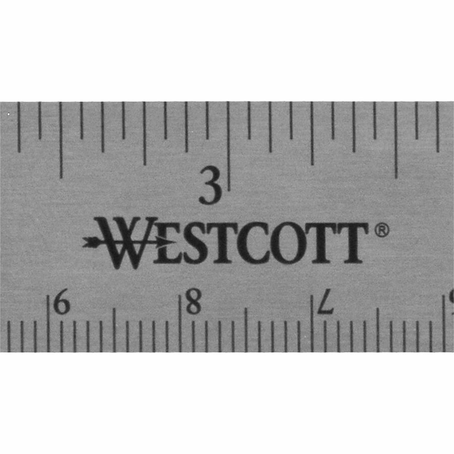 Westcott Clear Plastic Ruler - 6 Length 1 Width - 1/16 Graduations -  Metric, Imperial Measuring System - Plastic - 1 Each - Clear - Thomas  Business Center Inc