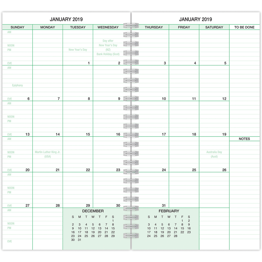 DayTimer Original 2pageperday Pocket Calendar Pages