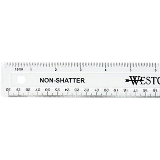 Sparco 12 Standard Metric Ruler - 12 Length 1.3 Width - 1/16