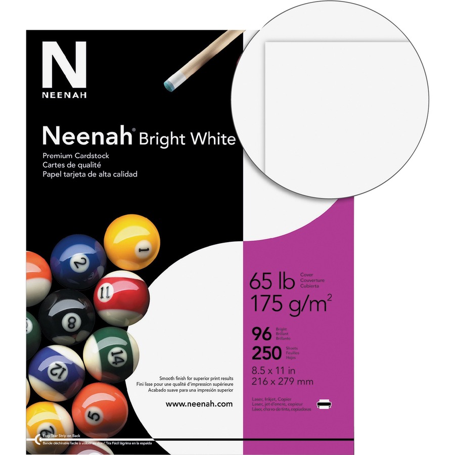 Neenah Color Stock, Astrobrights, 8 1/2 x 11, 24 lb, Lift-Off Lemon - 500 sheets